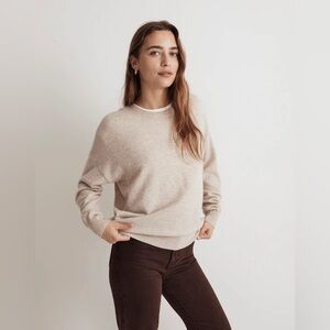 NWT Madewell (Re)sponsible Cashmere Oversized Crewneck Sweater